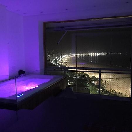Maravilhoso Apto Vista Mar Jacuzzi Wi Fi Pe Areia ซันโตส ภายนอก รูปภาพ