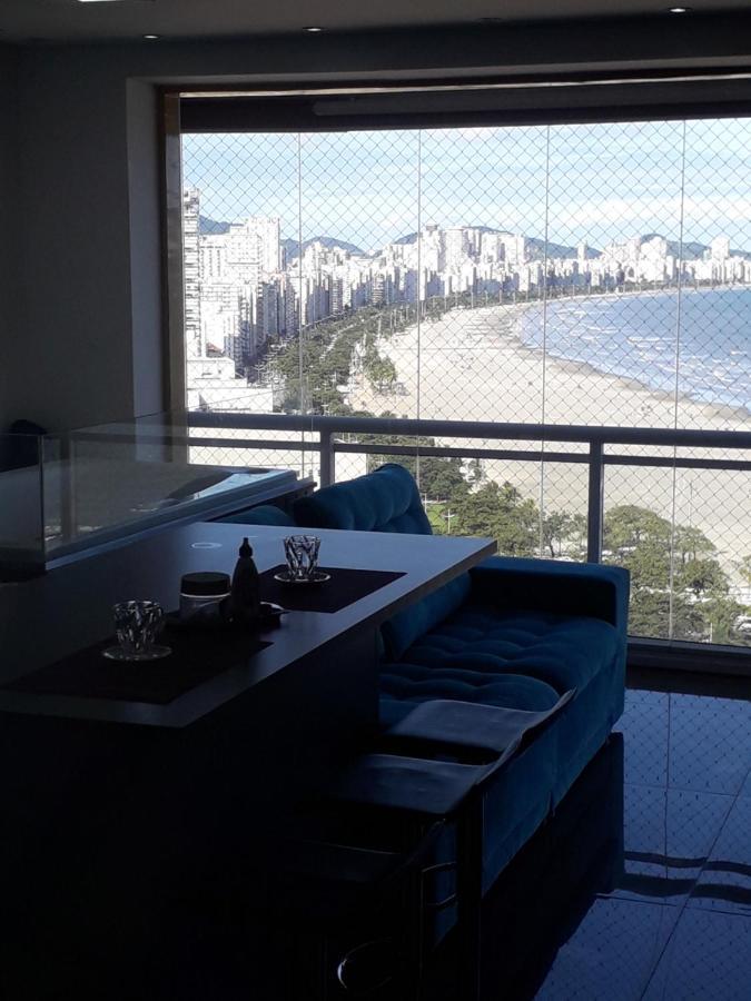 Maravilhoso Apto Vista Mar Jacuzzi Wi Fi Pe Areia ซันโตส ภายนอก รูปภาพ