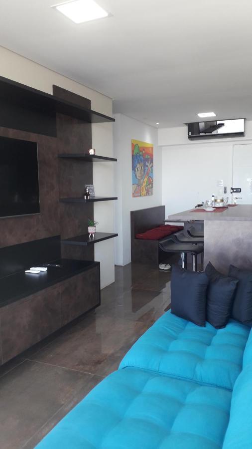 Maravilhoso Apto Vista Mar Jacuzzi Wi Fi Pe Areia ซันโตส ภายนอก รูปภาพ