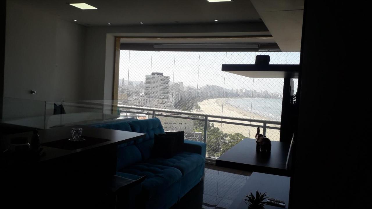 Maravilhoso Apto Vista Mar Jacuzzi Wi Fi Pe Areia ซันโตส ภายนอก รูปภาพ
