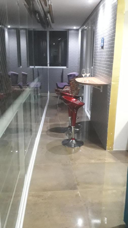 Maravilhoso Apto Vista Mar Jacuzzi Wi Fi Pe Areia ซันโตส ภายนอก รูปภาพ