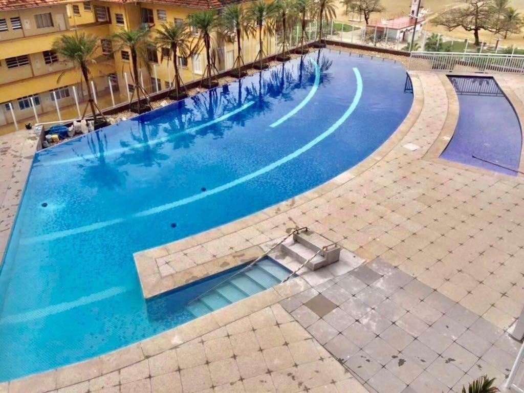 Maravilhoso Apto Vista Mar Jacuzzi Wi Fi Pe Areia ซันโตส ภายนอก รูปภาพ